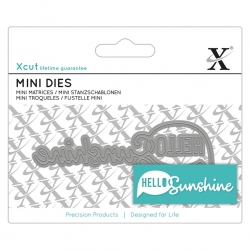 Mini Sentiment Die - Hello Sunshine 1pc (XCU 504123)
