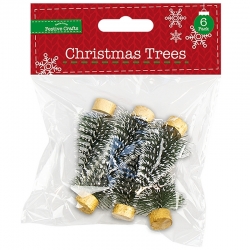 Mini Christmas Trees 6 pack (XMA4025)