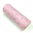 Tulle Roll with Sequins - Pink (15cm x 9.1m)