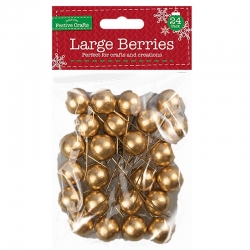 Large Decorative Berries - Gold (XMA4010)