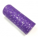 Tulle Roll with Sequins - Purple (15cm x 9.1m)