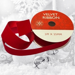 Red Velvet Ribbon Roll (XMA5692)