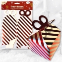 Foiled Treat Boxes 4pk - Red Stripes (XMA4096)