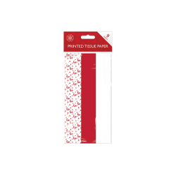 Christmas Tissue Paper, 9 Sheets - Red (XMA5694)