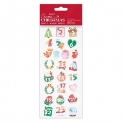 Foil Stickers - Advent Numbers (PMA 828917)
