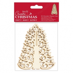 Create Christmas 3D Wooden Christmas Filigree Tree (PMA 359920)