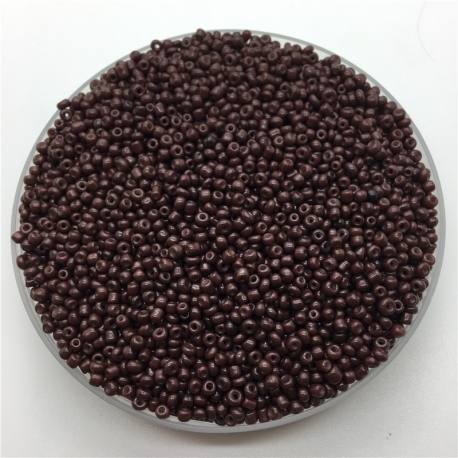 2mm Seed Beads - Opaque Brown (1000pcs)