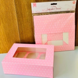 Mother's Day 6-Hole Cupcake Boxes 2pk - Pink (MOT4727)