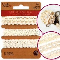 Cotton Lace Trim 3pc (CR220A)