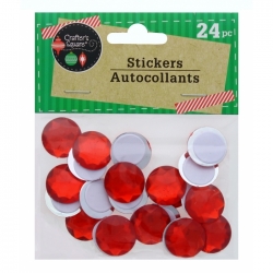 Gemstone Stickers - Red Circles (207359)