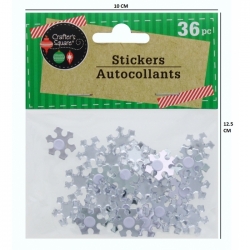Gemstone Stickers - Clear Snowflakes (207359)