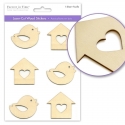 2 FOR 1 OFFER - Laser-cut Wood Stickers - Chickadee (SE205E)