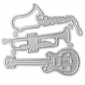 Printable Heaven Small die - Musical Instruments (3pcs)