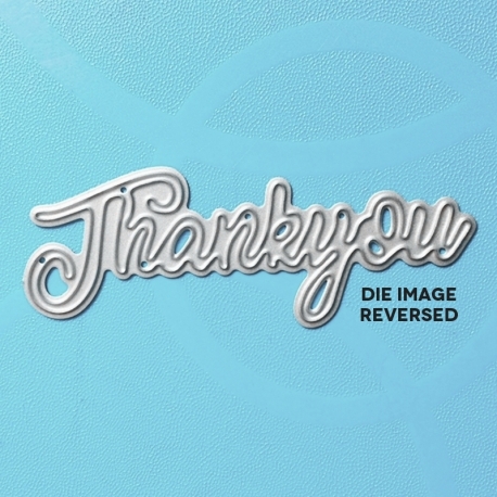 Printable Heaven Small die - Thank you wording (1pc)