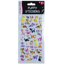 Simply Creative Puffy Stickers - Cats (SC077)