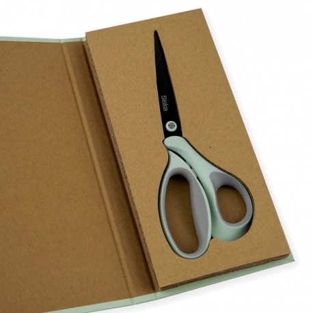 Siska 8-inch all-purpose scissors - Silver Teflon coating (SKSCR002)