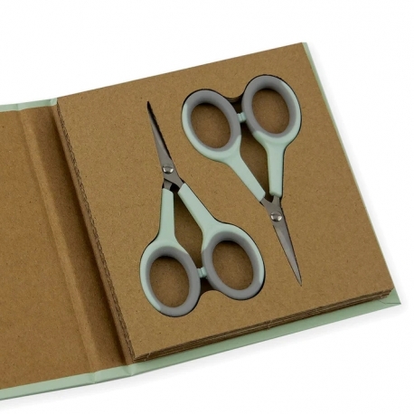 Siska 4-inch Micro-tip Scissors Pack of 2 - Silver Titanium