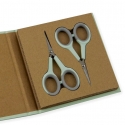 Siska 4-inch Micro-tip Scissors Pack of 2 - Silver Titanium (SKSCR004)