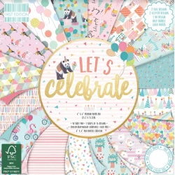 First Edition FSC 6x6 Paper Pad - Let's Celebrate (FEPAD190)