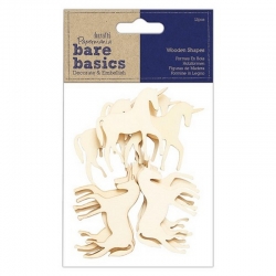 Wood Shapes - Bare Basics Unicorns 12pcs (PMA 174522)
