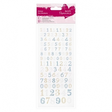 Glitter Dot Stickers - Mixed Numbers (PMA 818203)