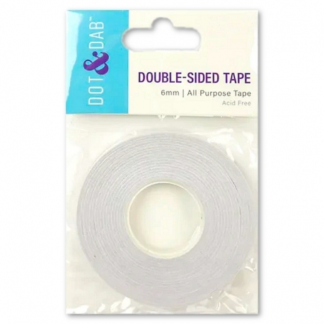 Dot & Dab Double-Sided Tape 6mm x 12m (DCBS04)