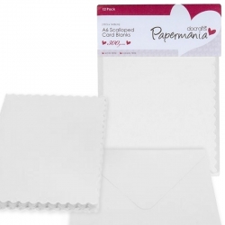 Papermania A6 Cards/Envelopes 10 pack 300gsm - White (PMA