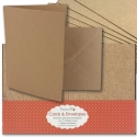 Dovecraft Cards and Envelopes 5" x 7" Kraft 30 pack (DCCE045)