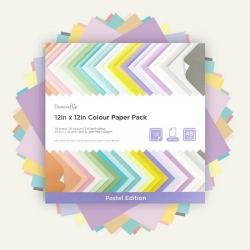 Dovecraft Coloured 12x12 Paper Pack - Pastel (DCDP62)