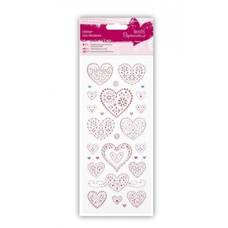 Glitter Dot Stickers - Love Hearts (PMA 818205)