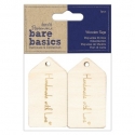 Wood Shapes - Bare Basics Tags Handmade with Love 6pcs (PMA 174337)