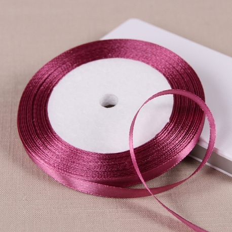 6mm Satin Ribbon - Deep Dusky Pink (25 yards)