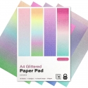 A4 First Edition Pastel Ombre Glitter Paper Pad (FEPAD265)