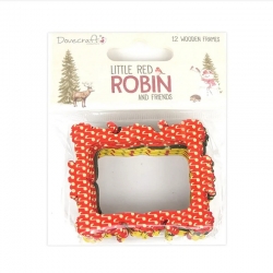Dovecraft Little Red Robin - Wooden Frames (DCWDN114X20)