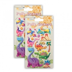 2 for 1 OFFER - Dovecraft Junior Dinosaur Puffy Stickers x 2