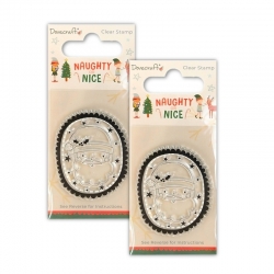 2 for 1 Offer - 2 x Dovecraft Naughty or Nice Clear Stamp