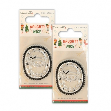 2 for 1 Offer - 2 x Dovecraft Naughty or Nice Clear Stamp