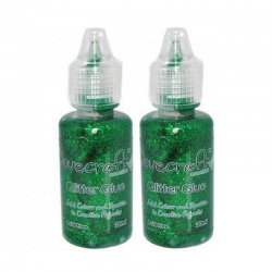 2 for 1 offer - 2 x Dovecraft Glitter Glue - Forest (DCBS69 x 2)