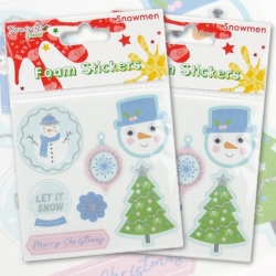 2 for 1 Offer - 2 x Dovecraft Foam Stickers - Snowman