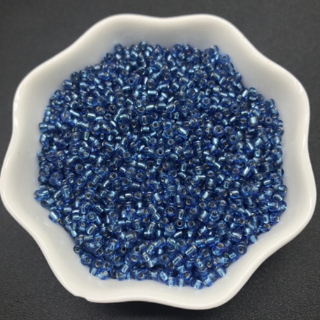 2mm Seed Beads - Transparent Royal Blue (1000pcs)