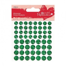 Shimmer Dome Stickers (60pcs) - Green (PMA 805905)