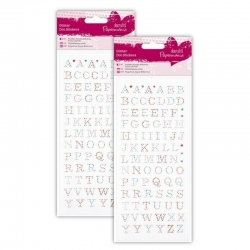 2 for 1 Offer - 2 x Glitter Dot Stickers, Upper Case Alphabet (PMA 818201 x 2)