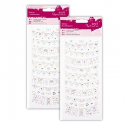 2 for 1 Offer - 2 x Glitter Dot Stickers, Bunting (PMA 818207 x