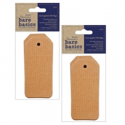 2 for 1 Offer - 2 x Corrugated Gift Tags 3pcs (PMA 174324 x 2)