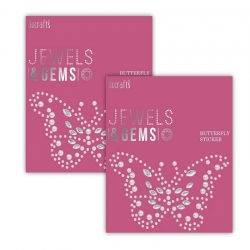 2 for 1 Offer - Jewels & Gems Butterfly Sticker (PMA DCM 095 x 2)