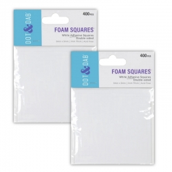 2 for 1 OFFER - Dot & Dab Foam Squares 5x5mm x 1mm White