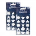 2 for 1 OFFER - 2 x Dovecraft Premium Winter Wonderland Foam Snowflake Stickers (DCSTK119X21 x 2)