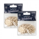 2 for 1 OFFER - 2 x Winter Wonderland Wooden Shapes - Snowflakes (DCWDN125X21 x 2)