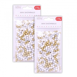 2 for 1 OFFER - 2 x Simply Creative Glitter Snowballs Gold