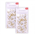 2 for 1 OFFER - 2 x Simply Creative Glitter Snowballs Gold, Silver, White (SCTOP038X19 x 2)